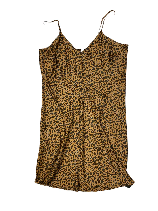 Animal Print Dress Casual Midi A New Day, Size Xxl