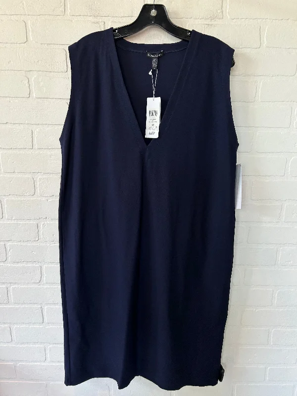 Blue Dress Casual Midi Eileen Fisher, Size S