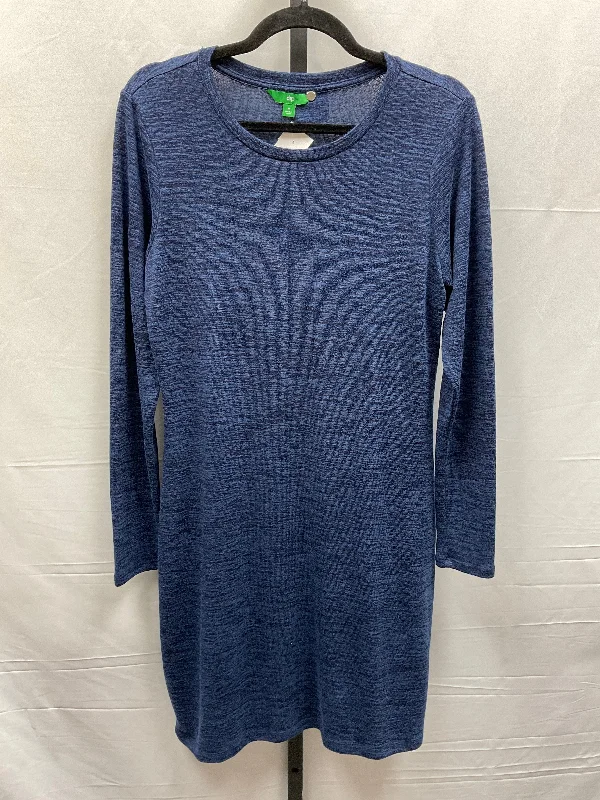 Navy Dress Casual Midi Dip, Size M