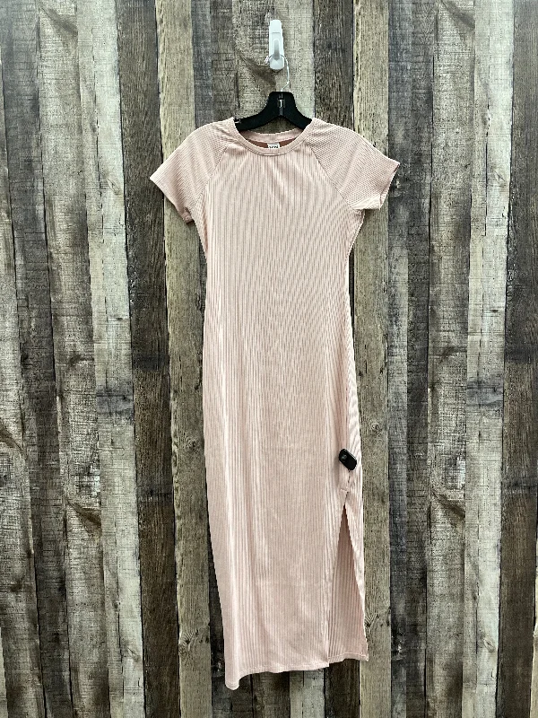 Pink Dress Casual Maxi Pink, Size S