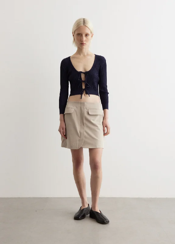 Inbloom Wrap Mini Skirt