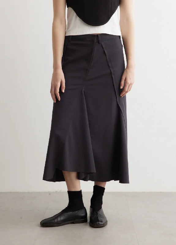 Raw Edge Mermaid Skirt