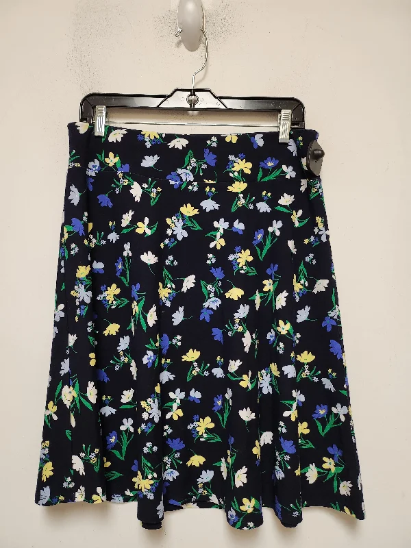 Skirt Midi By Talbots In Floral Print, Size: 8