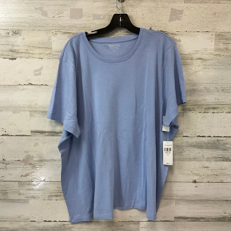 Top Short Sleeve By Coldwater Creek In Blue, Size: 3x