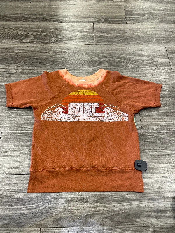 Top Short Sleeve By We The Free In Orange, Size: M