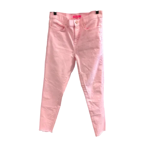 Jeans Designer By Lilly Pulitzer In Pink Denim, Size: 8