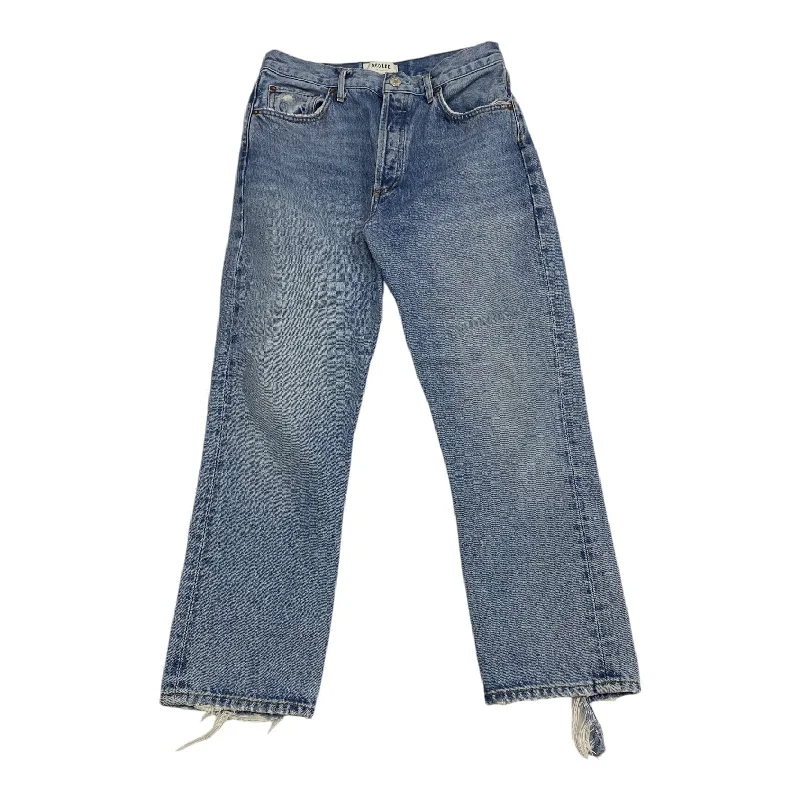 Jeans Straight By Agolde In Blue Denim, Size: 6