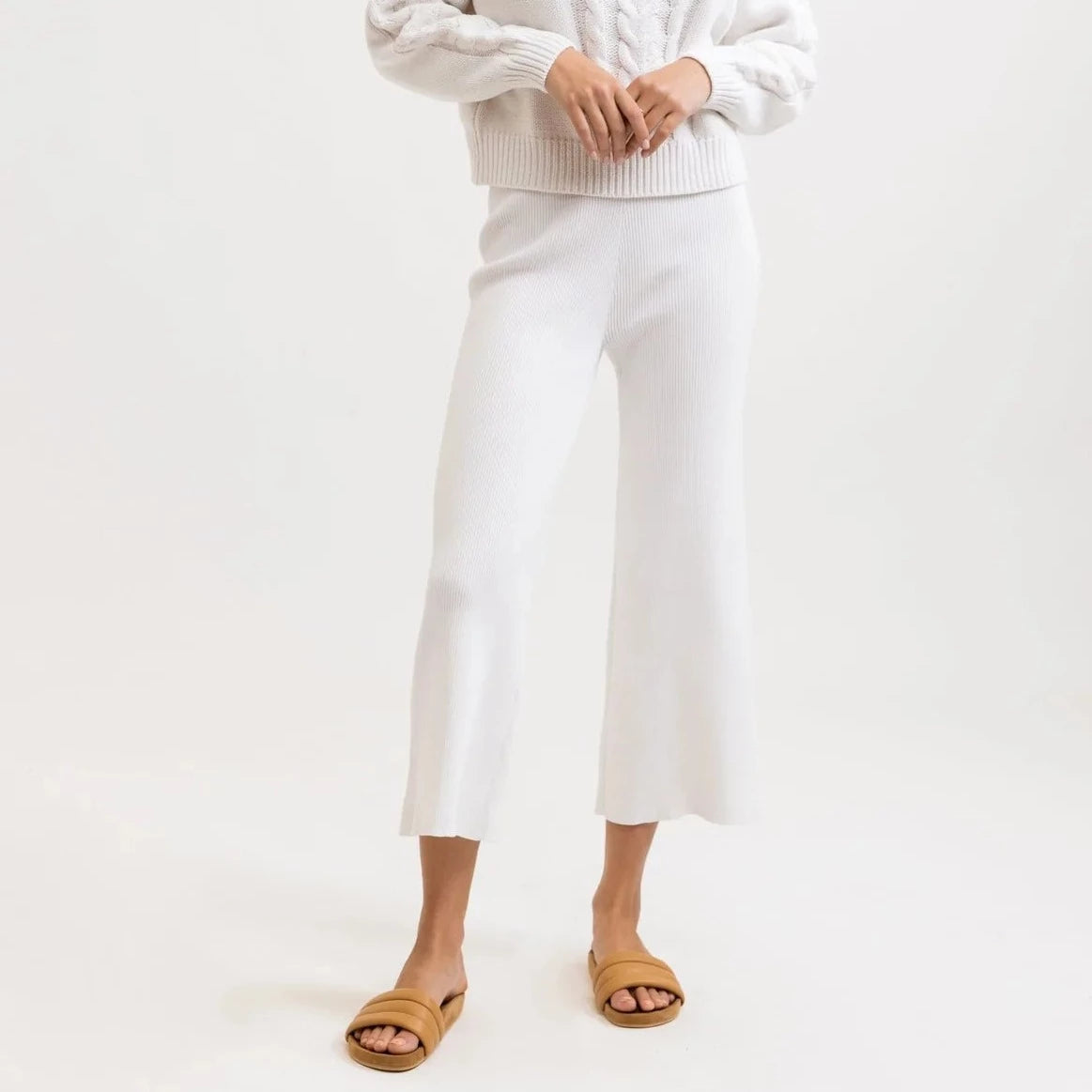 Coastal Sun Knit Pant (Ivory)