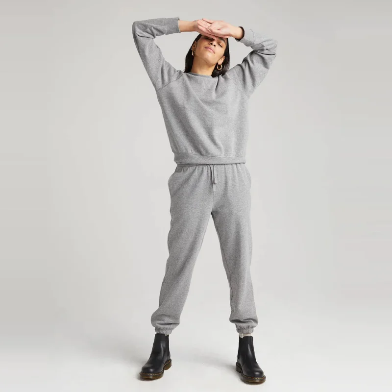 Recycled Fleece Sweatpants (Heather Grey)