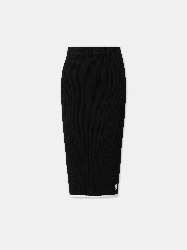 WOMEN - WOMEN'S MA MIDI SKIRT - Black